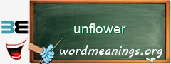 WordMeaning blackboard for unflower